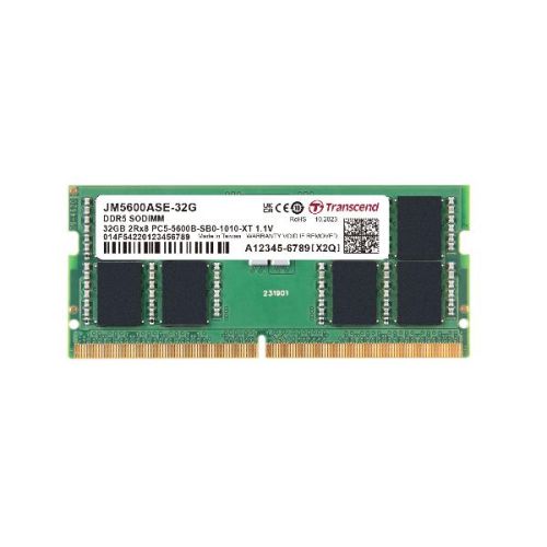 Transcend JM5600ASE-32G - DRAM DDR5 SO-DIMM 5600MHz da 32GB, 2Rx8 2Gx8 CL46 1.1V