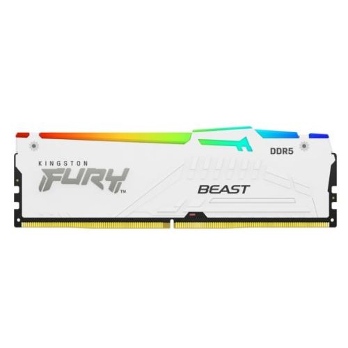 Kingston 32GB 6000MT/s DDR5 CL40 DIMM FURY Beast White RGB XMP