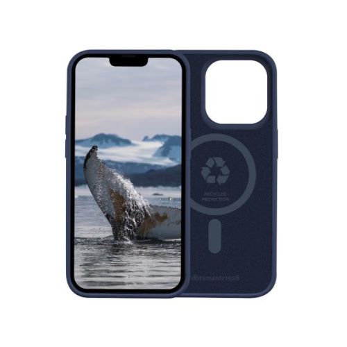 Dbramante 1928 Monaco - Custodia per iPhone 14 Pro in Plastica Riciclata - Blu