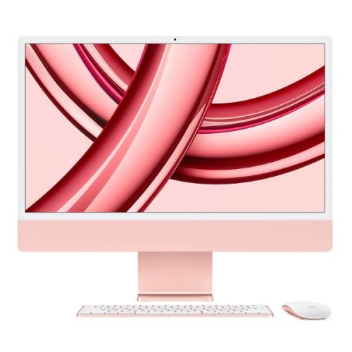 Apple iMac 24" con display Retina 4,5K: Chip Apple M3 con CPU 8-core e GPU 10-core, 256GB SSD - Rosa