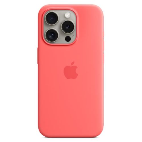 Apple Custodia MagSafe in silicone per iPhone 15 Pro - Guava
