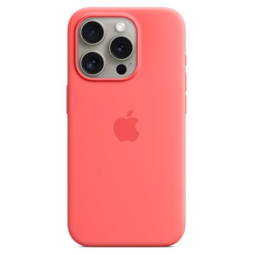 Apple Custodia MagSafe in silicone per iPhone 15 Pro Max - Guava