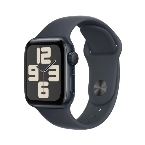 Apple Apple Watch SE GPS, Cassa 40 mm in alluminio mezzanotte con Cinturino Sport mezzanotte - M/L