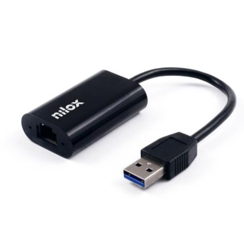 Nilox ADATTATORE USB-A 3.2 M - CONNETTORE RJ45 F PER RETI GIGABIT