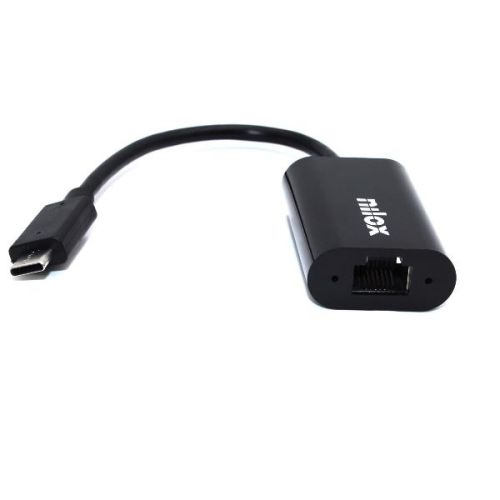 Nilox ADATTATORE USB-C M - CONNETTORE RJ45 F PER RETI GIGABIT