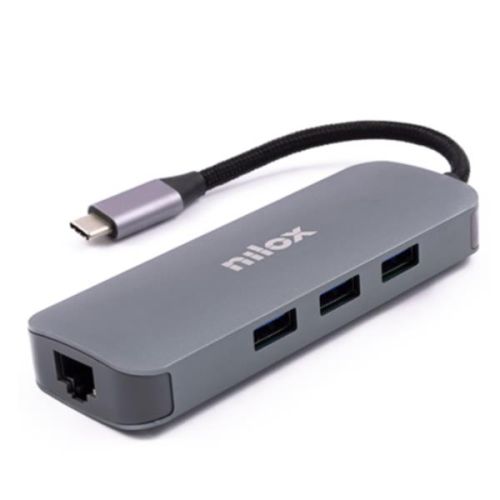 Nilox Docking Station Type-C: 3xUSB 3.0, 2xHDMI, VGA, USB-C, RJ45