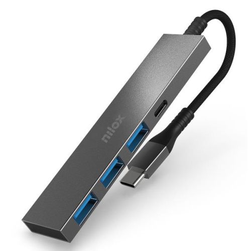 Nilox Hub USB-C 4 Porte - 3 USB-A 3.01 USB-C