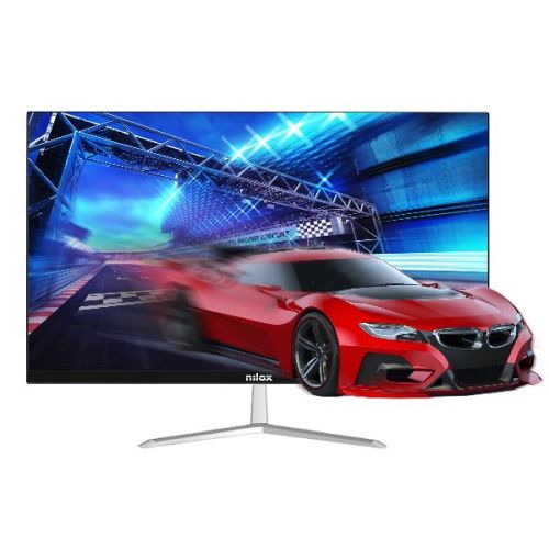 Nilox Monitor Desktop - 24" FHD, IPS, con porte HDMI, VGA e DP