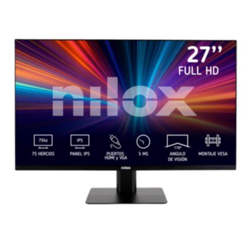 Nilox Monitor da 27", FullHD, IPS, HDMI, VGA e 5ms