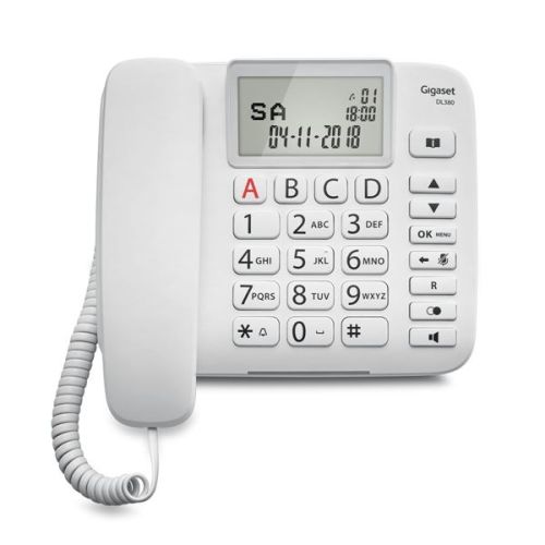 Gigaset TELEFONO FISSO DL380 BIANCO