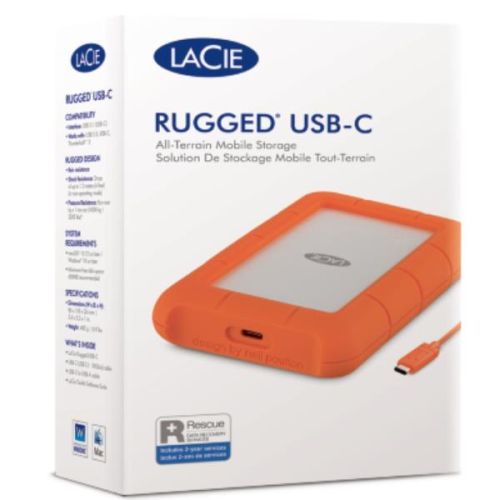 Seagate 4TB LACIE RUGGED HDD USB-C