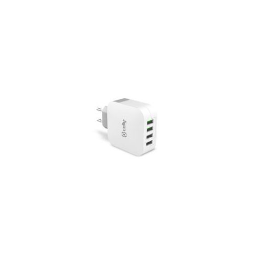 Celly TC4USBTURBO - 4 USB-A Wall Charger 22.5W [TURBO]