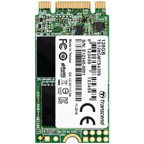 Transcend TS128GMTS430S - SSD M.2 2242 da 128GB, SATA3 B+M Key, TLC