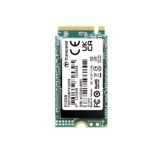 Transcend TS1TMTE400S - SSD M.2 2242 da 1TB, PCIe Gen3x4, NVMe, 3D TLC, senza DRAM