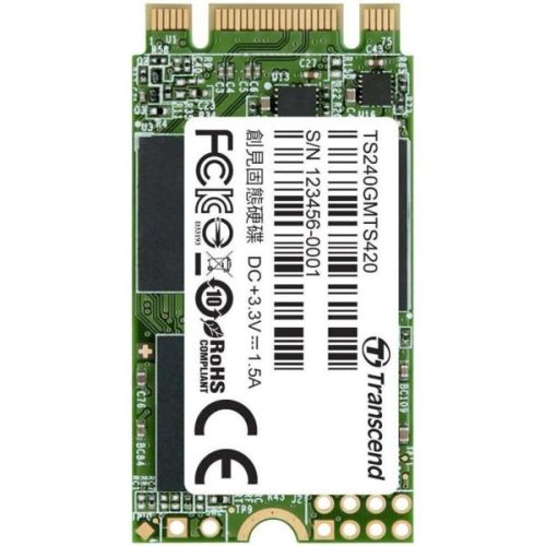 Transcend TS240GMTS420S - SSD M.2 2242 da 240GB, SATA3 B+M Key, TLC