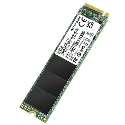 Transcend TS500GMTE115S - SSD M.2 2280 da 500GB, PCIe Gen3x4, NVMe, TLC, senza DRAM