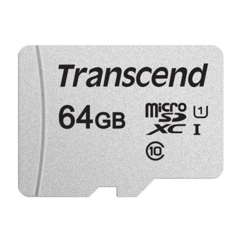 Transcend TS64GUSD300S - microSD da 64GB, UHS-I U1 A1