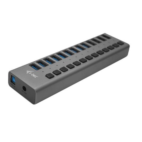 I-Tec HUB USB-A 3.0 a 13 porte USB A + Alimentazione 60 W