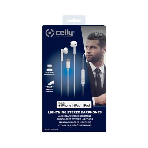 Celly UP900LIGHT - Lightning Stereo Wired Earphones