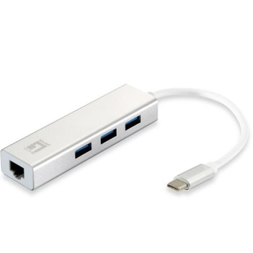Level One LEVELONE USB-0504 - ADATTATORE DI RETE USB-C GIGABIT+ HUB 3-PORTE USB 3.0