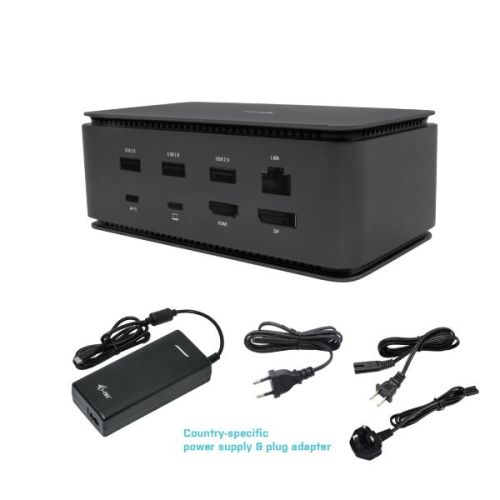 I-Tec Docking station USB4 _  Doppio Monitor 4K _HDMI DP + PD80W+Alimentatore112W