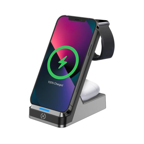 Celly WLSTAND3IN1 - Wireless Fast Charger 15W