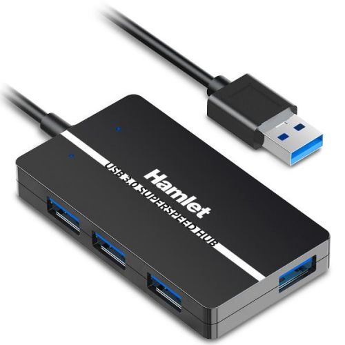 Hamlet XHUB-04U3 - HUB 3.0 4 Porte Slim Autoalimentato