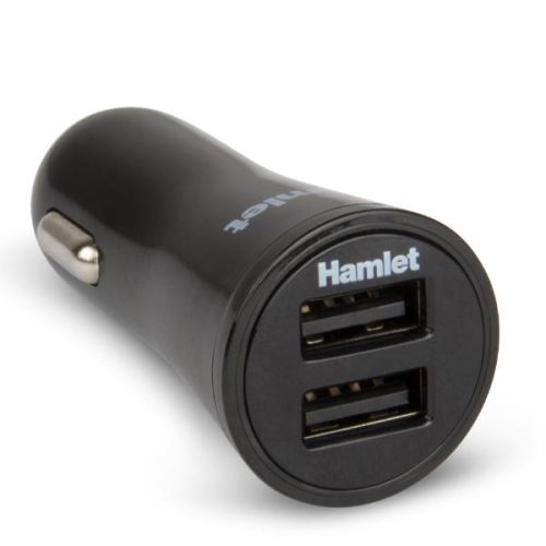 Hamlet XPW12U234 Alimentatore da Auto 2 x USB 5V 2,4mA