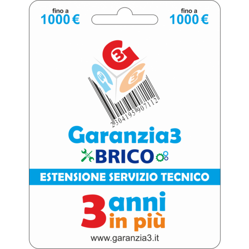 Brico - Estensione del Servizio Tecnico Fino a 1000,00 Euro - Garanzia3