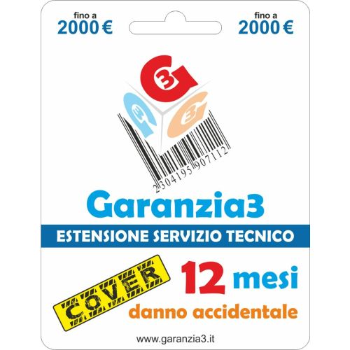 Cover 2000 - Danno Accidentale TV Fotografia Telefonia fino a 2000,00 Euro