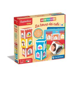Clementoni Montessori Baby La torre dei cubi