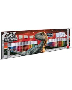 Multiprint Multiprint 4 Timbri per Bambini e 60 Pennarelli Colorati Jurassic World
