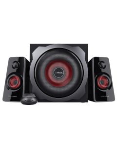 Trust GXT 38 TYTAN SET SPEAKERS 2.1 CON TELECOMANDO E CON PRESA PER CUFFIE - 60W RMS (120W PICCO)CON SUB WOOFER LEGNO