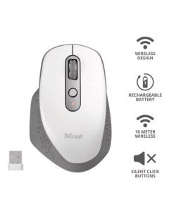Trust OZAA RECHARGEABLE MOUSE BIANCO