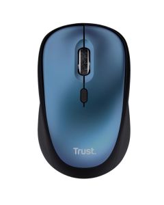 Trust YVI+ MOUSE WIRELESS SILENZIOSO - 83% PLASTICA RICICLATA - DURATA BATTERIA 12 MESI - BLU