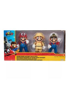 Jakks Super Mario 4 Mario odyssey 3-pack