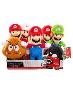 Jakks Super Mario - Peluche 20cm - Espositore 8pz