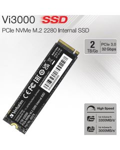 Verbatim Vi3000 Internal PCIe NVMe M.2 SSD 2TB