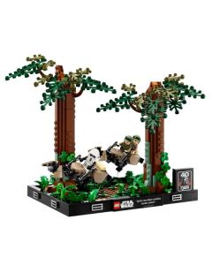 Lego Diorama Inseguimento con lo speeder su Endor™