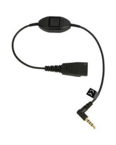 Jabra QD Cord to 3.5mm plug without call controller e.g. Blackberries, I-Phones