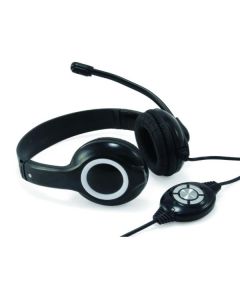 Conceptronic CUFFIA STEREO USB con Microfono e Controllo remoto