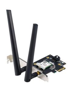 Asus PCE-AXE5400 - Adattatore WiFi 6E PCI-E con 2 antenne esterne