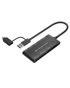 Conceptronic LETTORE DI SCHEDE 7-IN-1 USB 3.0 - 2-in-1 USB-C USB-A Cable, SD/SDHC/SDXC x2, Micro SD/T-Flash/MMC/MS/M2/CF/xD