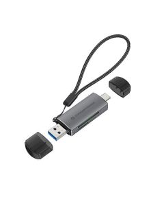 Conceptronic LETTORE DI SCHEDE 2-IN-1 USB 3.0 DUAL PLUG -- SD/SDHC/SDXC, Micro SD/T-Flash, UHS-I