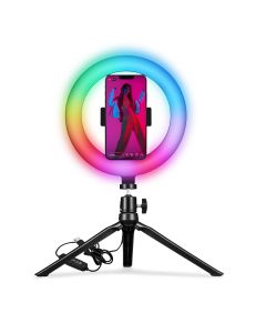 Celly CLICKRINGRGB - Portable Tripod+Flash Light RGB