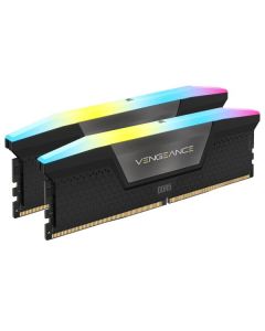 Corsair RAM DDR5 VENGEANCE® RGB 32GB (2x16GB) DRAM 6000MT/s CL36 Memory Kit   Black