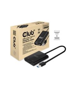 Club3D Video Splitter USB 3.2 Gen1 Type A a 2 x DisplayPort 1,2 4K60Hz