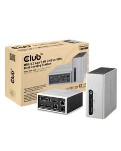 Club3D USB 3.2 Gen 1 4K UHD at 30Hz Mini Docking Station Ultra slim Design