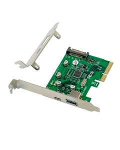 Conceptronic SCHEDA PCI EXPRESS USB 3.2 Gen 2, 1 porta USB-C + 1 porta USB-A
