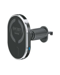 Celly GHOSTSUPERMAGCH - MagSafe Car Holder With Wireless Charging